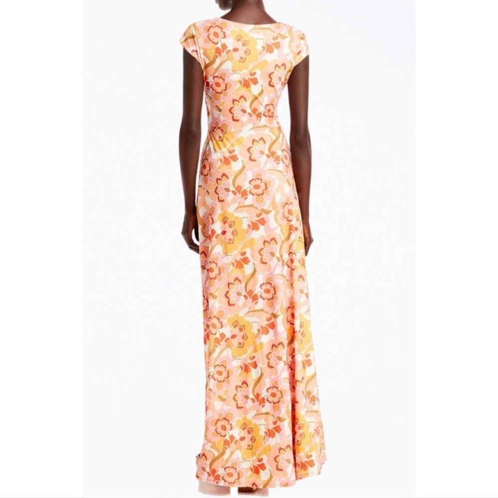AFRM by Anthropologie ‎ Lizette Slinky Floral Cut-Out Maxi Dress - Picture 2 of 11